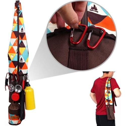 Outdoor Climbing Hiking Pole Bag Waterproof Walking Stick Carrying Fishing Rod Storage