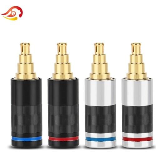 QYFANG Beryllium Copper Earphone DIY Pin For IE40 Pro Solder Cable Wire Connector Audio Jack Carbon Fiber HiFi Headphone Plug