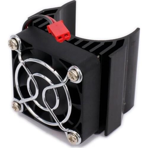 540/545/550 Size Motor Heat Sink Heatsink With Super Fan Cooling Head Vent Top 6v JST For 1/10 RC Car/Boat HSP HPI Himoto Tamiya