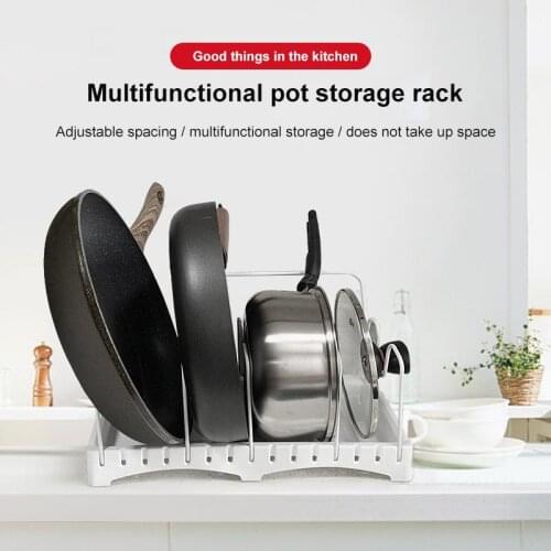 Adjustable Kitchen Chopping Board Board Drain Storage Rack Pot Cover Rack Creative Pot Storage Rack Kitchen Storage Holders New