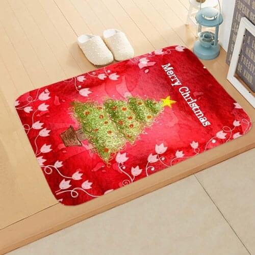 Christmas Mat Mat Kitchen Toilet Water-Absorbing Mat Bathroom Mat bathroom rugs and mat set