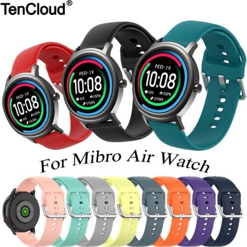 Replacement Band For Mibro Air Smart Watch Strap For Mibro Air Watch Accessories Wristband Silicone Bracelet Adjustable Belt