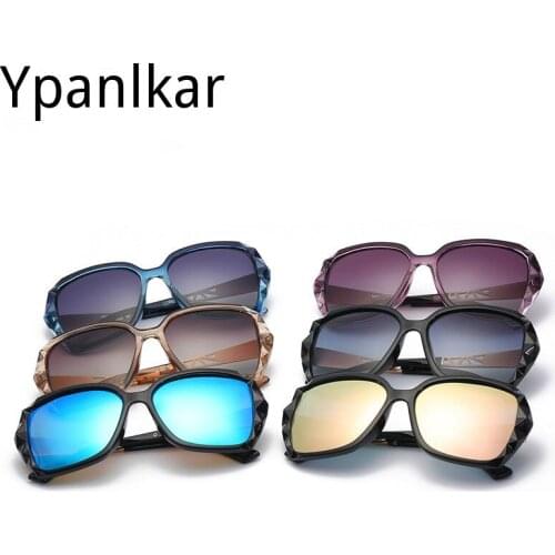 Polarized Large Box Square Fashion Personality Female Sunglasses Female Sexy Beach Outdoor Street Shot Antireflective Sunglasses