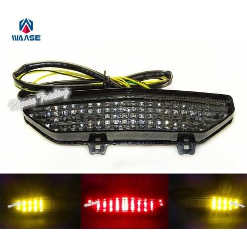 Waase E-Marked Tail Turn Signal Integrated Led Light Smoke For 2008 2009 2010 2011 2012 2013 2014 2015 KAWASAKI GTR1400 GTR 1400