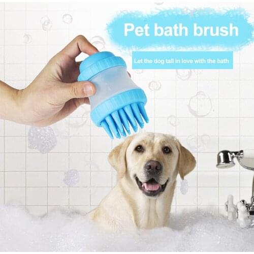 2 In 1 Pet Dog Cat Bath Brush Comb For Beauty Massage Pet Shower Dog Brush Hair Removal Comb Dog Cat Cleaning Brush Beauty Tool