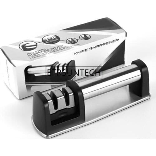 50pcs Stainless Steel Knife Sharpener Professional Kitchen Knife Ceramic Sharpener 2 Stage Knife Sharper