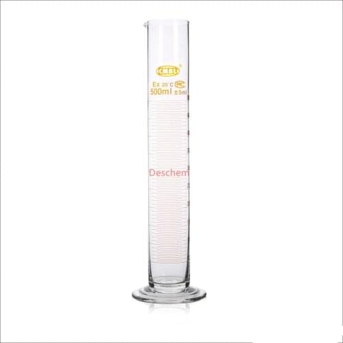 500ml,Measuring Cylinder With Spout Mouth,Length 350mm,Diameter 54mm,No bubble