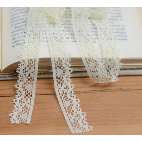 20 Meters 1.6cm Width Handmade Patchwork Material Lace Ribbon DIY Garment Sewing Red Flower Lace Trim Accessories Wholesale