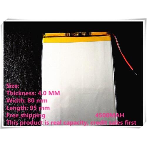 Free shipping 408095 battery 4500mah 3.7V P75A cable lixin s16 tablet VX545HD P76TI Large capacity tablets dedicated battery