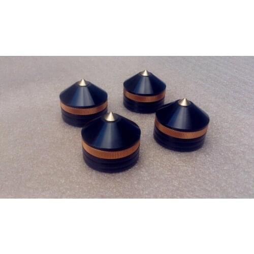 Dia39 H33 Aluminum Alloy Power Amplifier Feet Speakers Shackles Tripod Shock Absorber Foot Pins