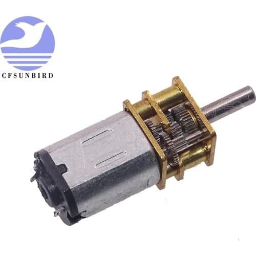 DC 6V N20 Mini Micro Metal Gear Motor with Gearwheel DC Motors 15RPM 30RPM 50RPM 60RPM 100RPM 200RPM 300 500 600 1000RPM