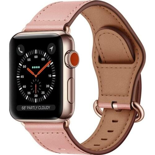 Leather loop for apple watch series 6/5/4/3/2/1 apple watch band 42mm 44mm 38mm 40mm iwatch watchband bracelet Accessories