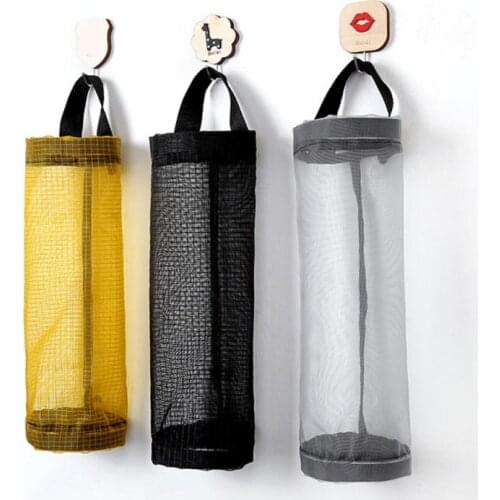 Kitchen Organizer Storage Bags Wall-Mounred Storage Bags Dispenser Hanging Trash Garbage Bag Plastic Bag Holder Sundries storage