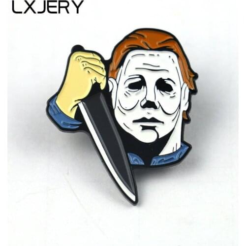 LXJERY Halloween Enamel Pin Badge On Backpack Cartoon Brooch Pins For Clothes Broche For Women Girls Gift