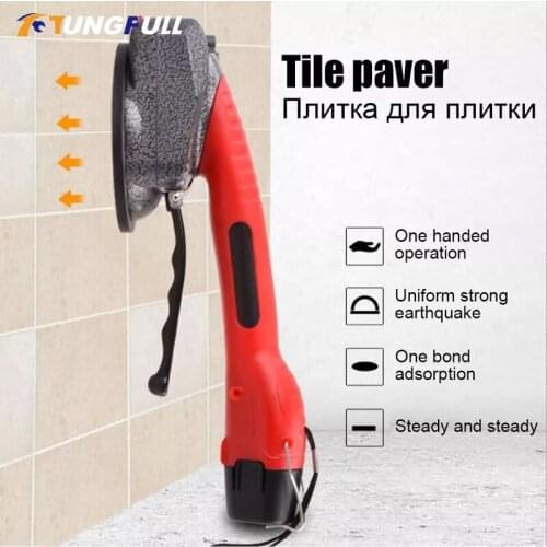 Tile paver 6 Speeds Tile Tiling Machine Portable Tile Vibrator Floor Plaster Machine Laying with Battery Automatic Floor