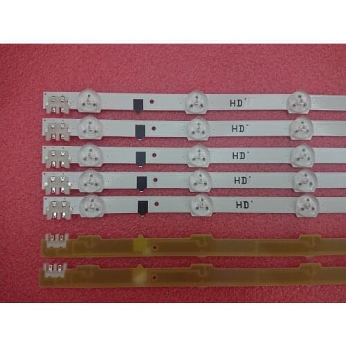 New Kit)5pcs 9LEDs 650mm LED strip Replacement for samsung UA32F4088AR UA32F4000AR BN64-25300A BN64-26508B BN64-26508A