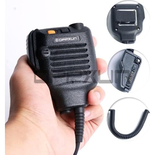 OPPXUN PTT Handheld Microphone Shoulder Speaker Mic for Kenwood TK280 TK2140 TK385 TK3140 Walkie Talkie Two Way Radio