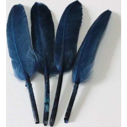 Wholesale 100pcs/lot navy 4-6 inch / 10-15 cm Natural Goose Feathers Craft DIY Material Accessories Supplies
