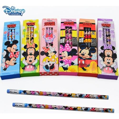 2021 new student environmental protection rubber head pencil box childrens writing tools cartoon writing wooden pole HB pencil