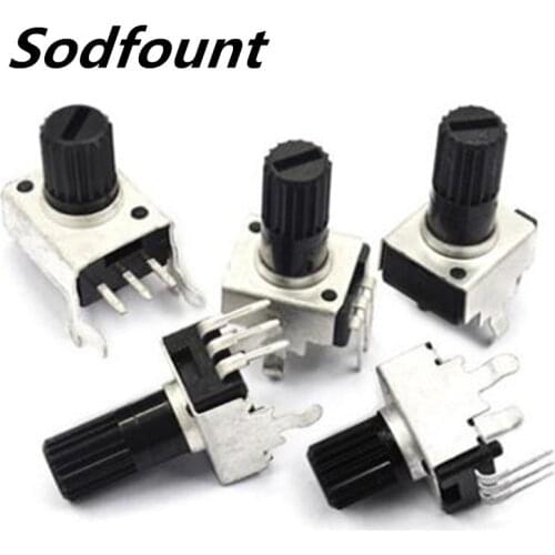 10pcs RV09 Volume Potentiometer Rotary switch 1K/2K/5K/10K/50K/100K