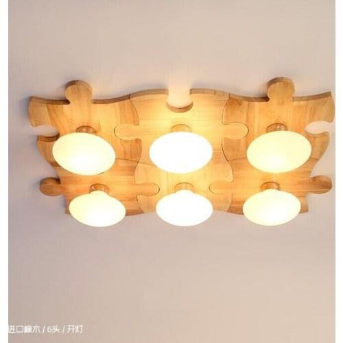 Japanese style DIY Delicate Crafts Wooden Frame tatami led ceiling lights luminarias para sala led ceiling lamp