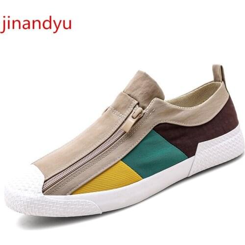 Casual Shoes Men Breathable Canvas Shoes Fashion Men Flats Trending Sneakers Men Slip on Loafers Male Footwear Vulcanize Shoes