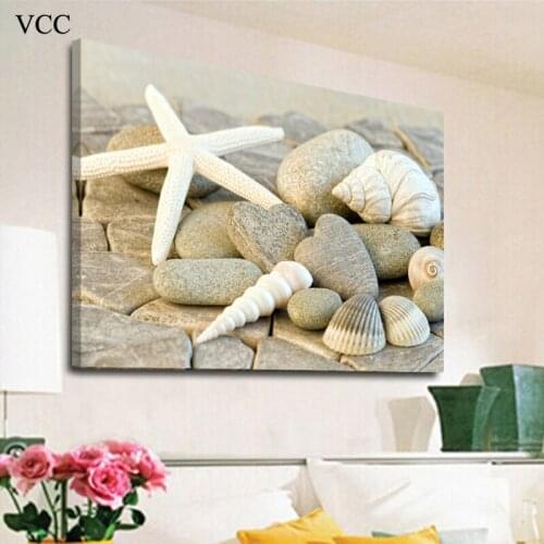 VCC Wall art Canvas Painting,Wall Pictures for Living Room,Starfish Picture Cuadros Decoration,Paintings On The Wall,Home Decor