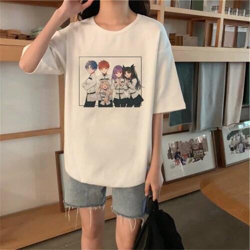 Japanese Anime Fate/Stay Night Fate/Zero Fate/Kaleid Liner Cartoon O-Neck Women Tshirt Harajuku Short Sleeve Dropship Tee Tops