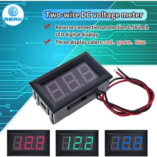 0.56 Mini LED Digital Voltmeter Detector DC 4.5-30V 12V 24V Voltage Capacity Monitor Volt Panel Tester Meter For Motorcycle Car