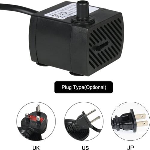 2/4/4.2/6W Aquarium Water Pump Ultra-Quiet Submersible Fountain Pump Filter Fish Pond Water Pump for Fountain Pond 220-240v