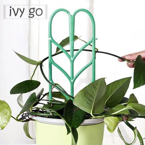 3Pcs/lot Plant Support Trellis Frame Leaf Shape Plastic Climbing Artificial Mini Climbing Decorative Garden Tools