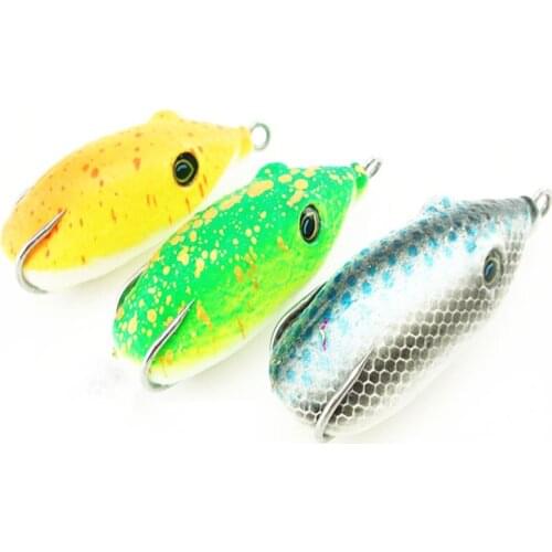 4pcs\package Mini Hard Plastic Frog 6.5g 5cm Fishing Lures Crank Baits with Hook Artificial Lure for Black Fish Fishing