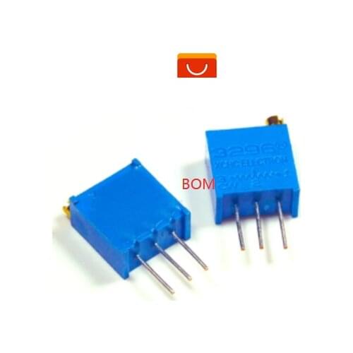10PCS 3296W potentiometer precision adjustable resistance multi-turn trimming 20K Ohm Trimmer Potentiometer