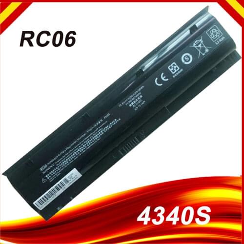 4400MAH Laptop Battery For HP ProBook 4340s 4341s RC06 RC06XL H4R53EA HSTNN-UB3K HSTNN-YB3k H4Q46AA HSTNN-W84C 10.8V