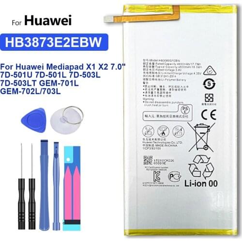 HB3873E2EBC Battery For Huawei Mediapad Media Pad X1 X2 7.0"/7D-501U 7D 501U 7D-501L 7D-503L 7D-503LT GEM-701L GEM-702L/703L