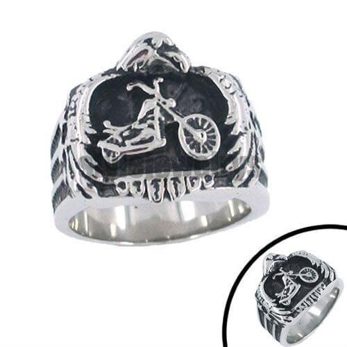 Free shipping! Eagle Motorcycles Biker Ring Stainless Steel Jewelry Motor Biker Men Ring SJR330007
