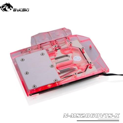 Bykski Full Cover Graphics Card water cooler GPU Water Block for MSI RTX2060/1660 VENTUS XS N-MS2060VTS-X