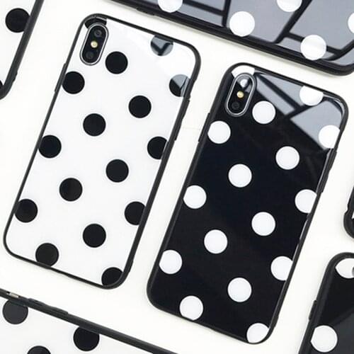 For Samsung A31 A21S A51 71 5G A01 A11 Case Vintage Wave point Hard Glass Cover For Samsung A10S A20S A30 A30S A40 A50 A50S A70