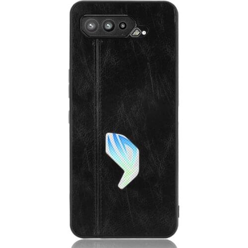 Phone Case Soft Edge Protective Sleeve Calfskin Pattern Back Cover for ASUS ROG Phone 5