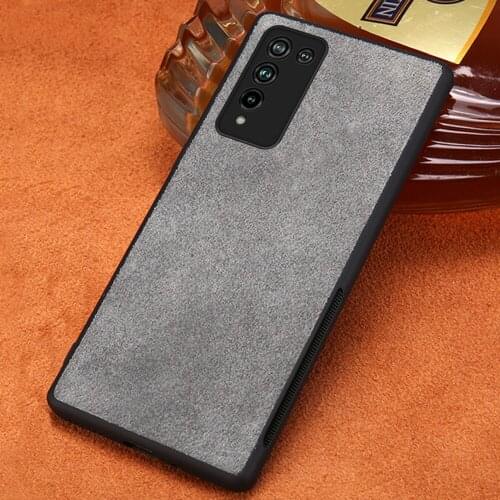Genuine Cow Suede Leather Cover Fitted Case For Honor 10X Lite 9X 8X Note 10 V30 Pro V20 V10 10i 20i 30S 30 Pro 20 Pro 10 9 Lite