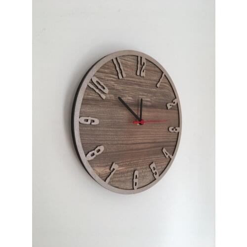 North Designed Booties Silver Decorative Wall Clock 30 Cm