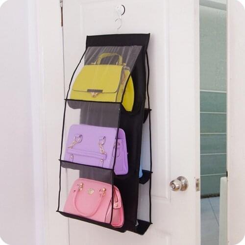 Double-sided transparent storage Hanging bag Organizer Dust-Proof Storage Holder Bag Wardrobe Closet for N4Z7 Travel storage