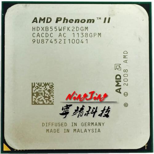 AMD Phenom II X2 B55 3.0 GHz dual-core CPU Processor HDXB55WFK2DGM Socket AM3