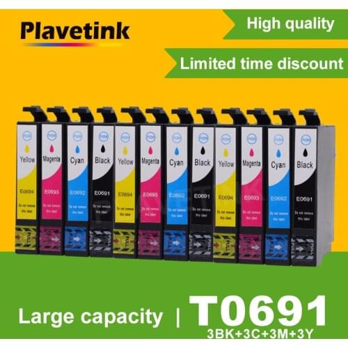 3 Set Compatible For Epson T0691 Ink Cartridge Full Ink For Epson Stylus CX5000 CX6000 CX7000F CX7400 CX7450 CX8400 Printer