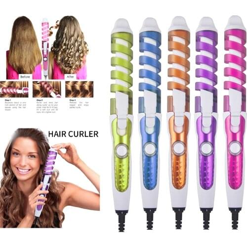 Conical Ceramic Hair Curling Iron Wand Electric Hair Curling Iron Ceramic Hair Curler Professional Hair Waver Styling Tools