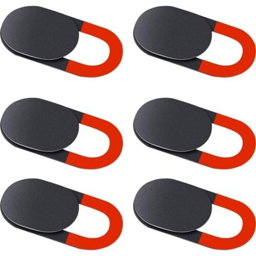 6PCS WebCam Cover Shutter Slider Plastic Universal Antispy Camera Cover For Laptop iPad PC Macbook Privacy Sticker