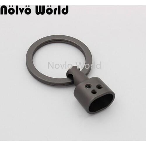 10-50 pieces 11mm Matte gun Small Clasp Clips Key Hook Keychain Split Key Ring Findings Clasps For Keychains Making