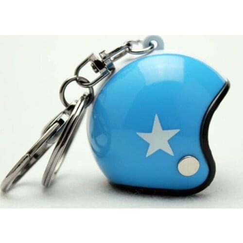 1piece helmet mini keychain cute motorcycle backpack Keyring men women car accessories purse bag charms little gifts porte clef