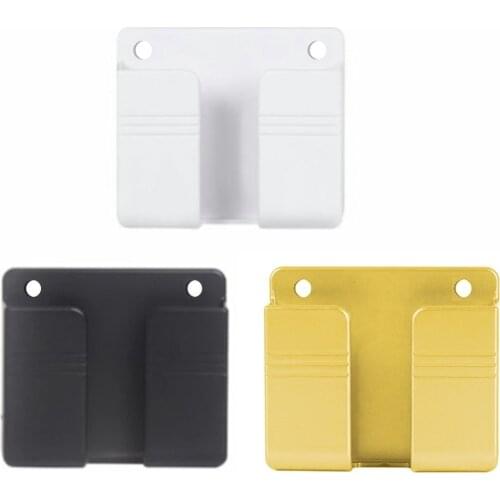 Wall Mounted Organizer Air Conditioner TV Remote Control Storage Box Mobile Phone Plug Holder Multifunction USB Charging Stand