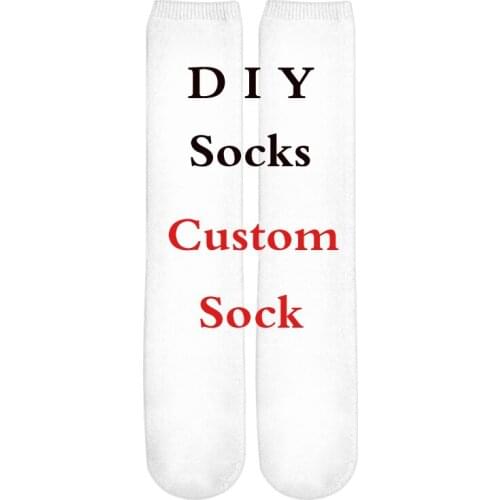 Tessffel 3D Printed DIY Clothing New Fashion Mens and Womens Cotton Socks Autumn/Winter Leisure Long Socks Sports Socks Style7